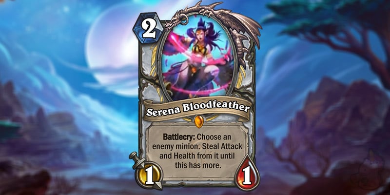 Jinbae Reveals a New Forged in the Barrens Legendary Priest Card - Serena Bloodfeather