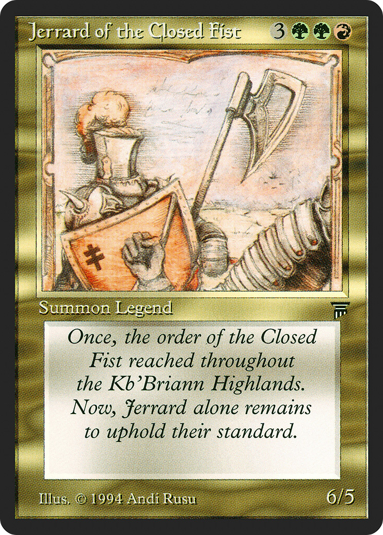 Jerrard of the Closed Fist Card Image