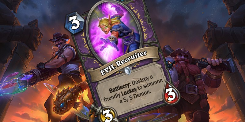 Uldum Warlock Card Reveal - EVIL Recruiter