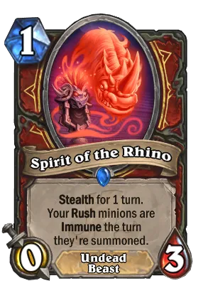 Spirit of the Rhino Card Image