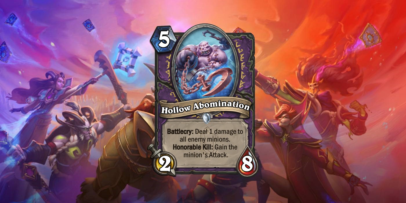 Hollow Abomination is a Warlock Minion Revealed by 异灵术 for Fractured in Alterac Valley