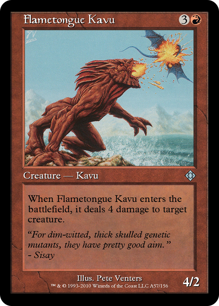 Flametongue Kavu Card Image