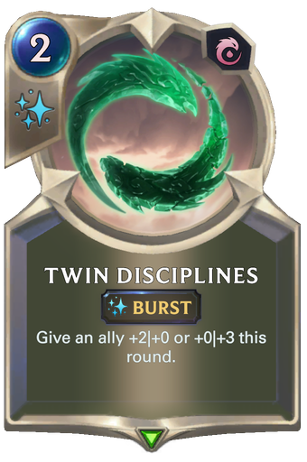 Twin Disciplines Card Image