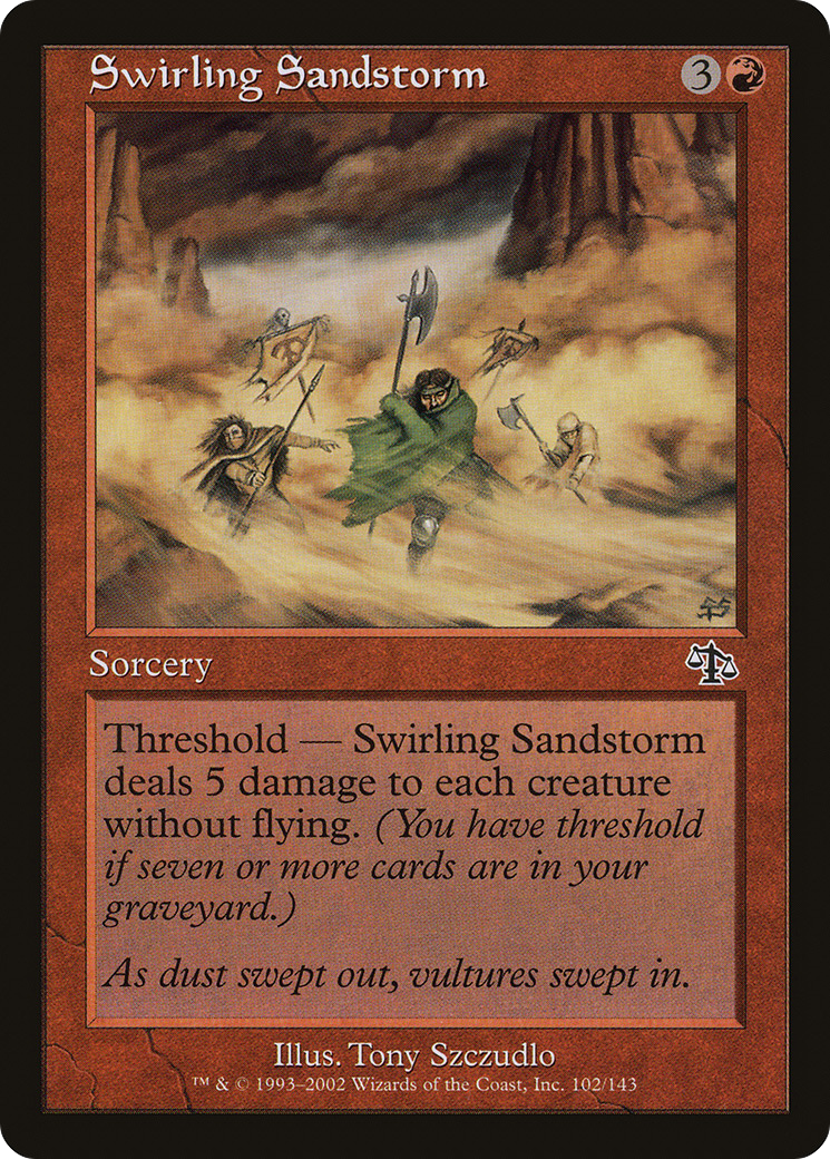 Swirling Sandstorm Card Image