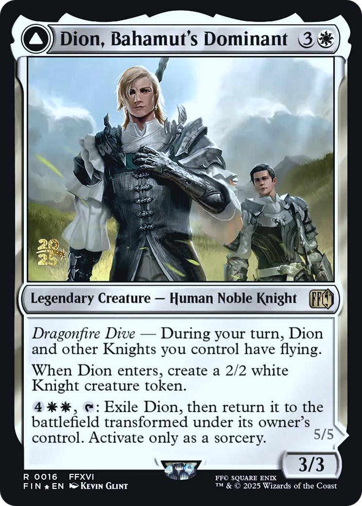 Dion, Bahamut's Dominant // Bahamut, Warden of Light Card Image