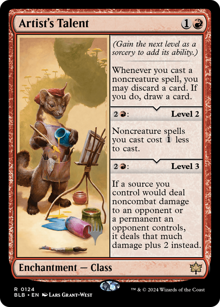 Artist's Talent Card Image