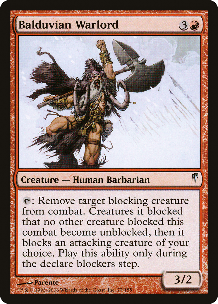 Balduvian Warlord Card Image