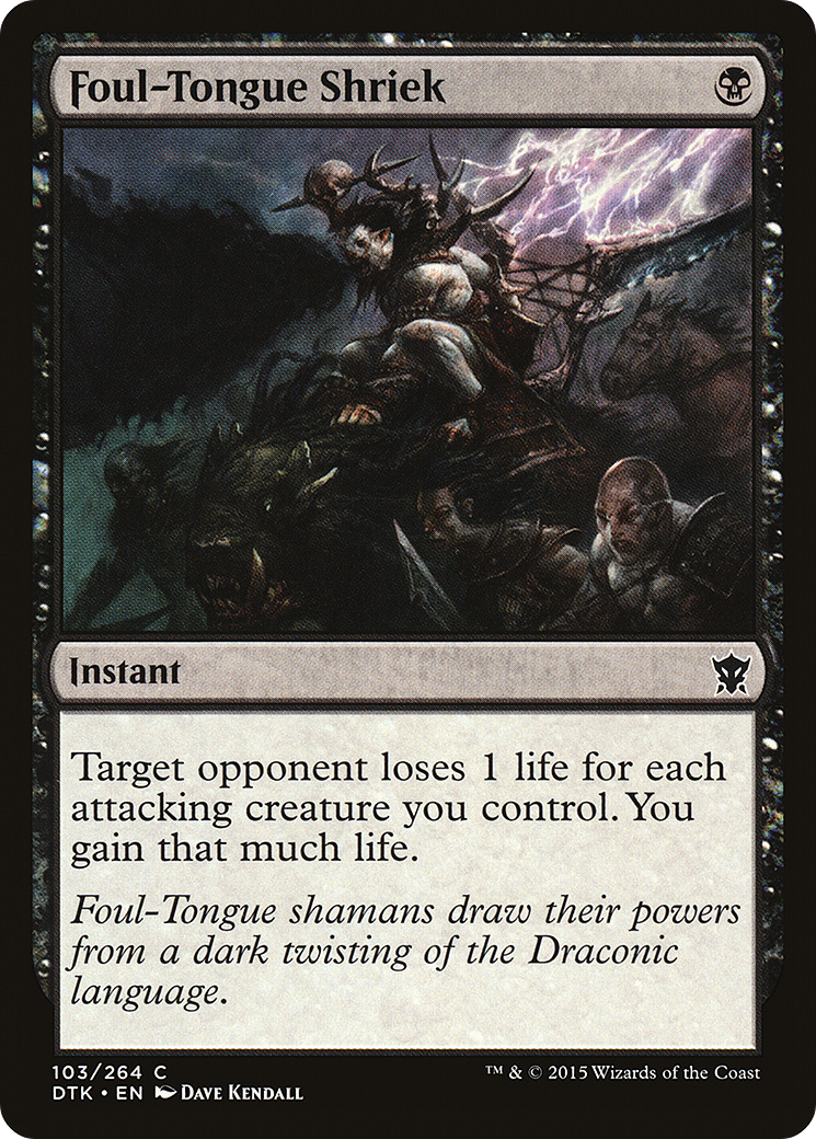 Foul-Tongue Shriek Card Image