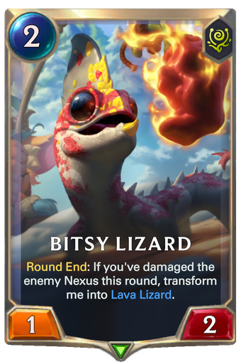 Bitsy Lizard Card Image