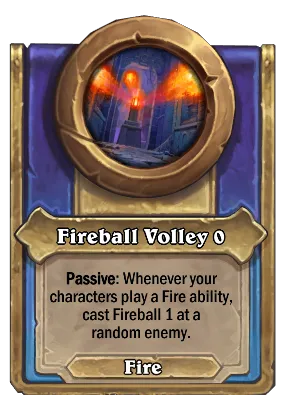 Fireball Volley {0} Card Image