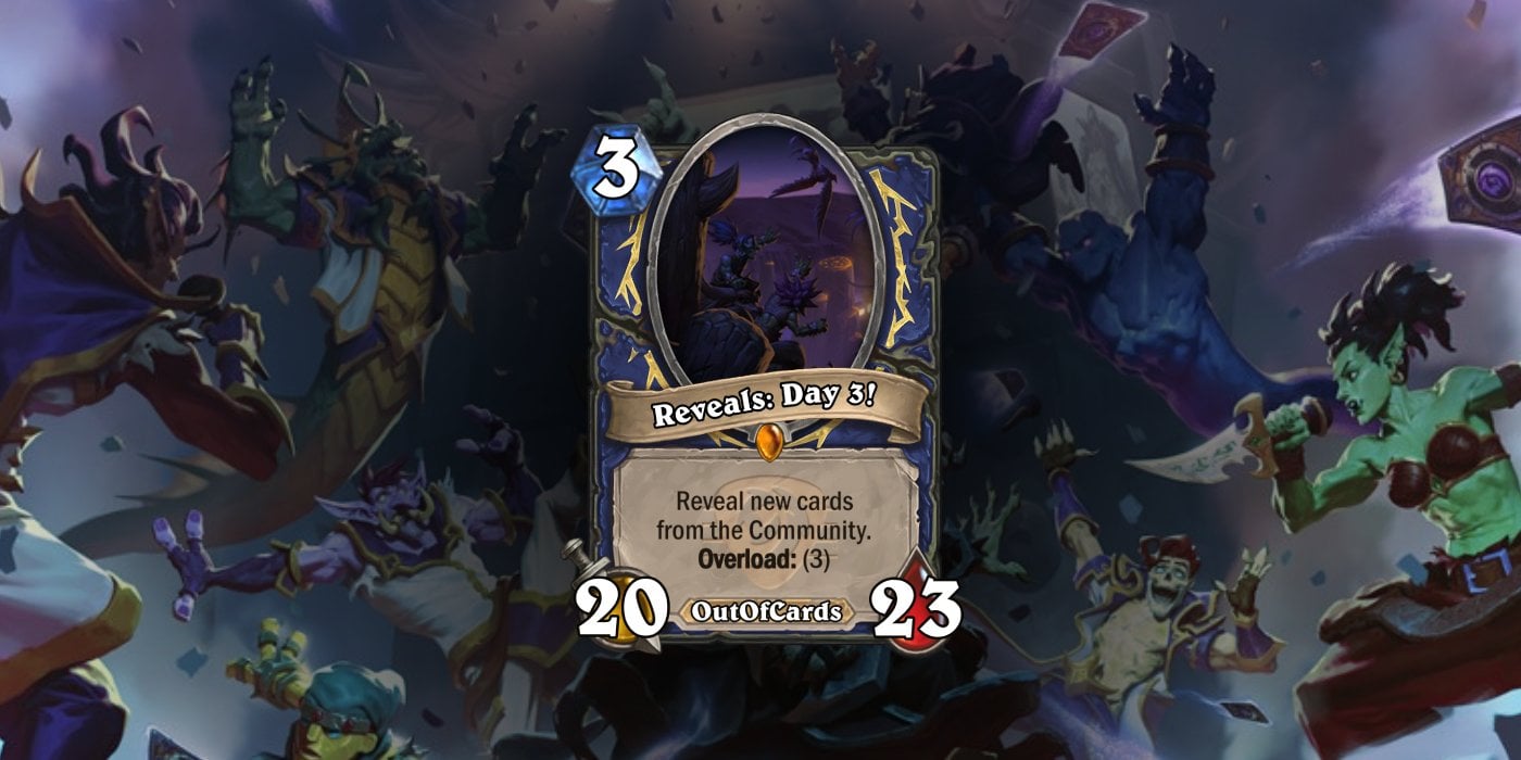 All Day 3 Card Reveals for Hearthstone's Festival of Legends Expansion - Update: Legendary Warlock Card - Rin!