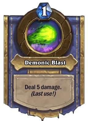 Demonic Blast Card Image