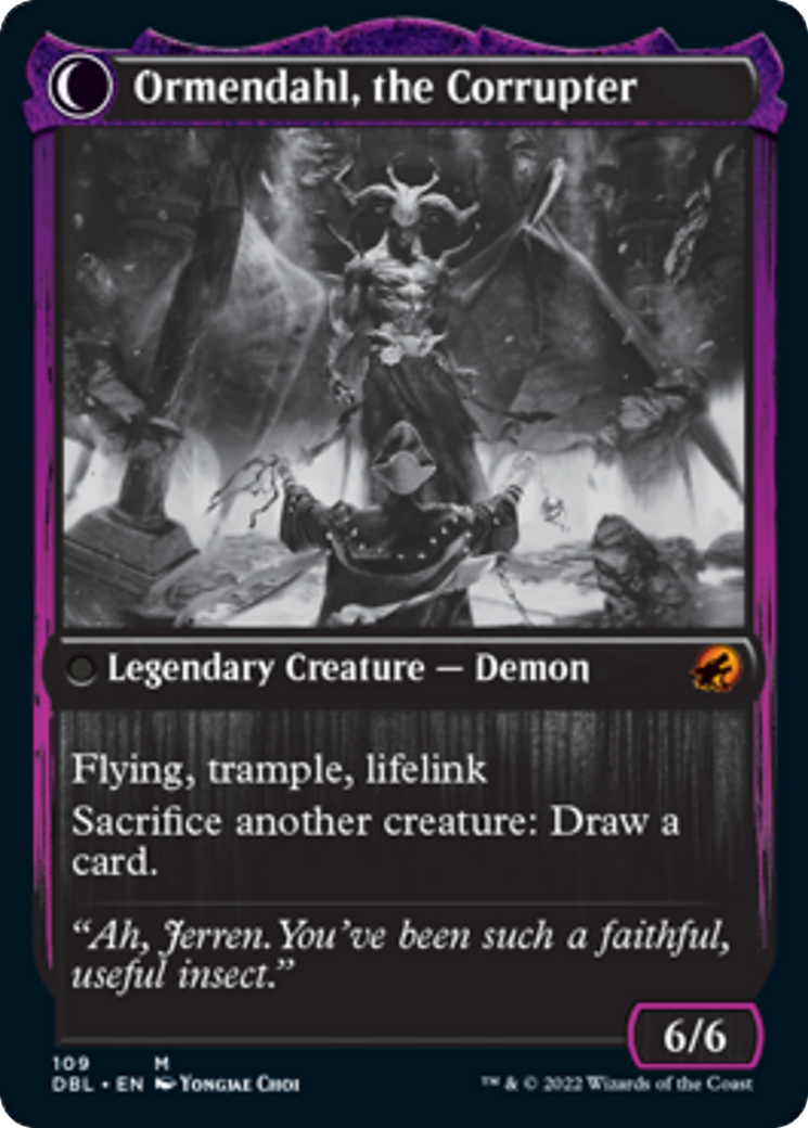 Jerren, Corrupted Bishop // Ormendahl, the Corrupter Card Image