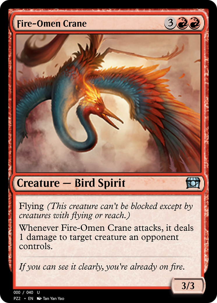 Fire-Omen Crane Card Image