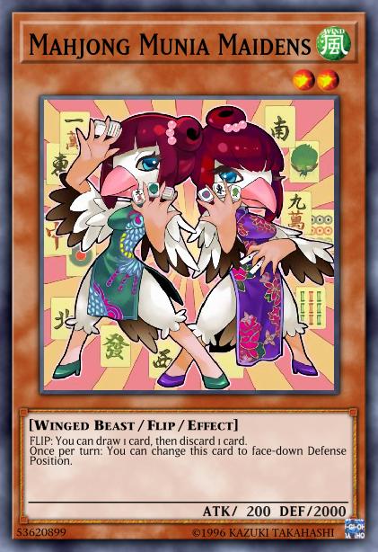 Mahjong Munia Maidens Card Image