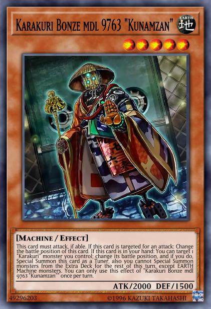 Karakuri Bonze mdl 9763 "Kunamzan" Card Image