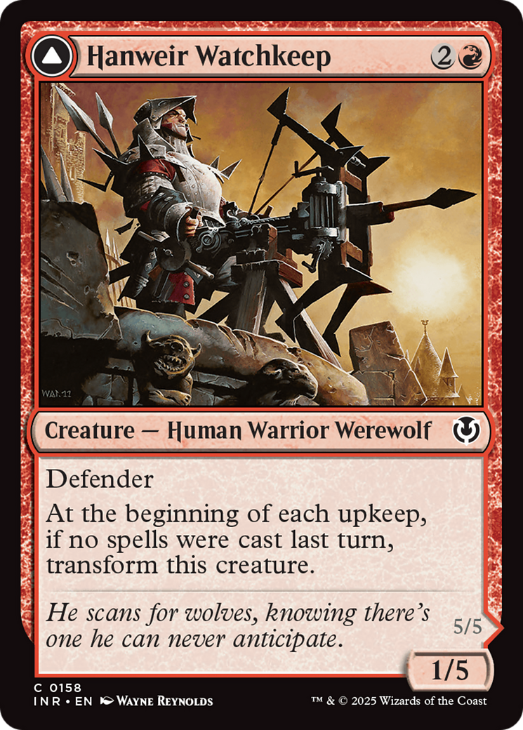 Hanweir Watchkeep // Bane of Hanweir Card Image
