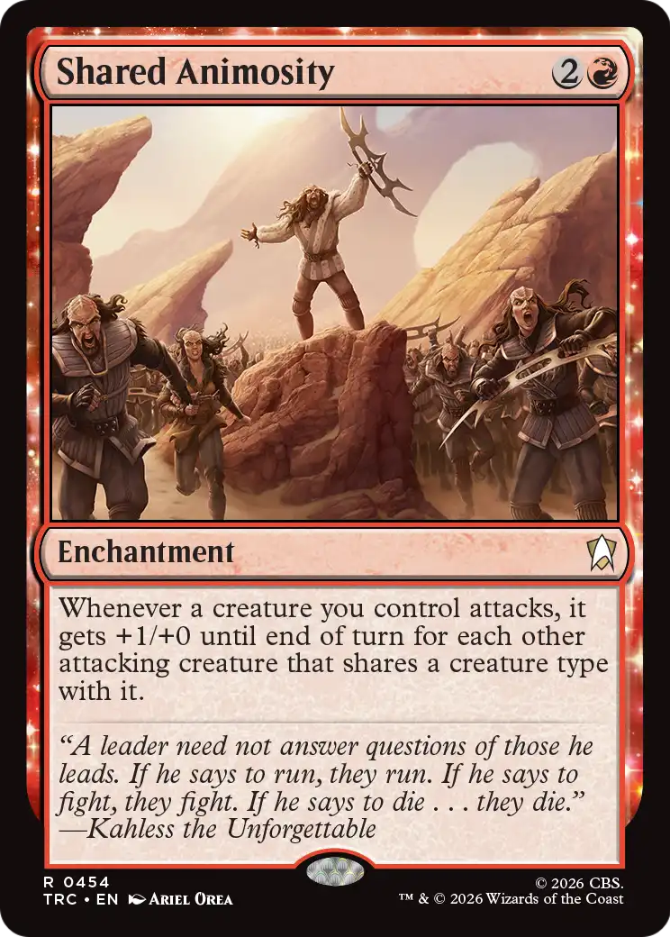 Shared Animosity Magic: The Gathering card