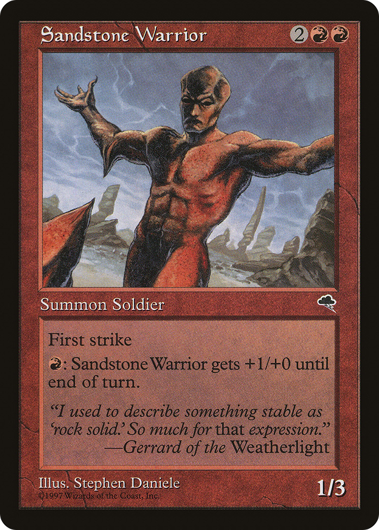 Sandstone Warrior Card Image