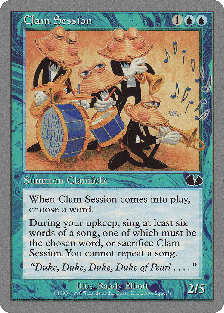 Clam Session Card Image