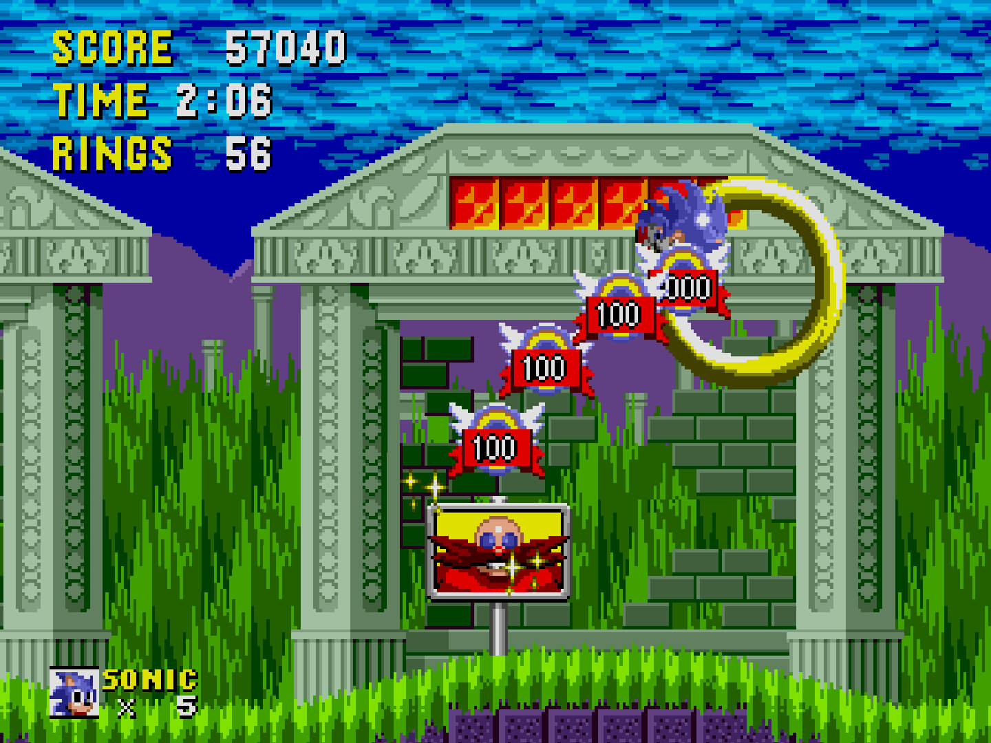 Sonic the Hedgehog 1: Green Hill Zone, Act 2 — Not Enough Rings