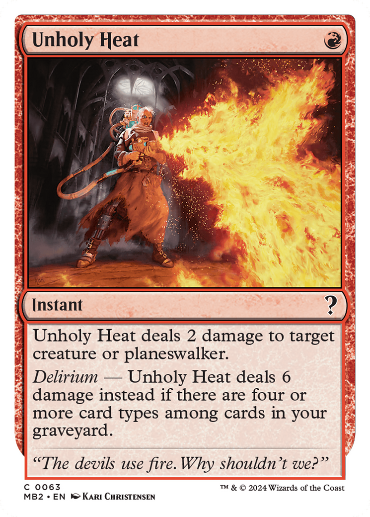 Unholy Heat Card Image