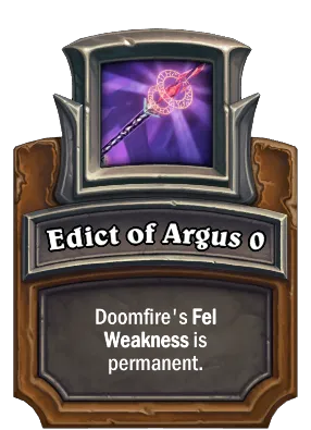 Edict of Argus {0} Card Image