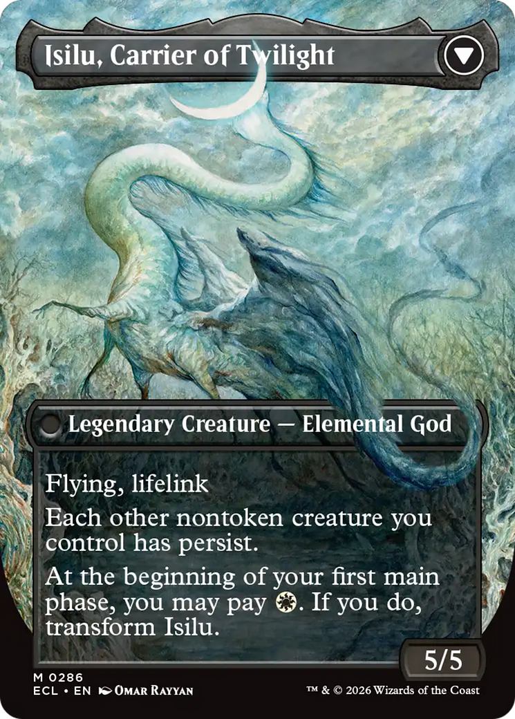 Eirdu, Carrier of Dawn // Isilu, Carrier of Twilight Card Image