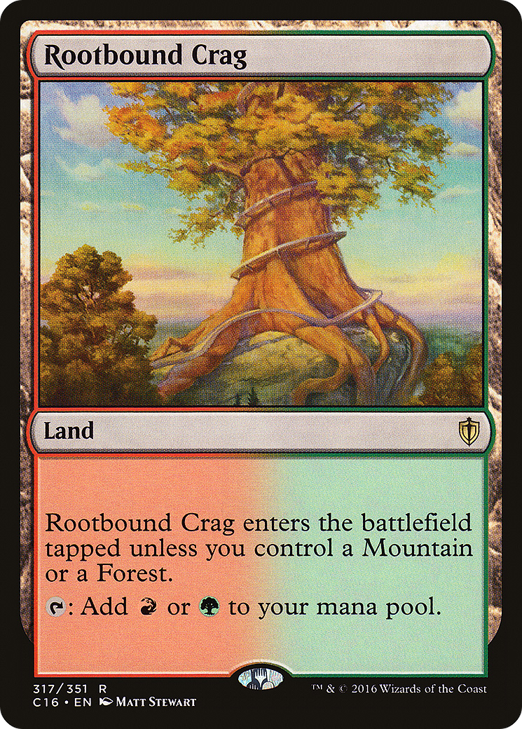 Rootbound Crag Card Image