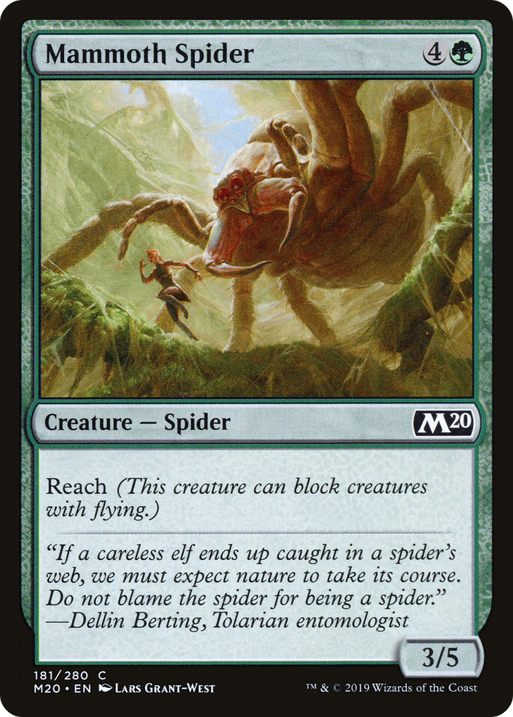 Mammoth Spider Card Image