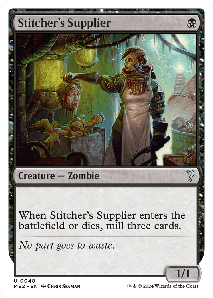 Stitcher's Supplier Card Image