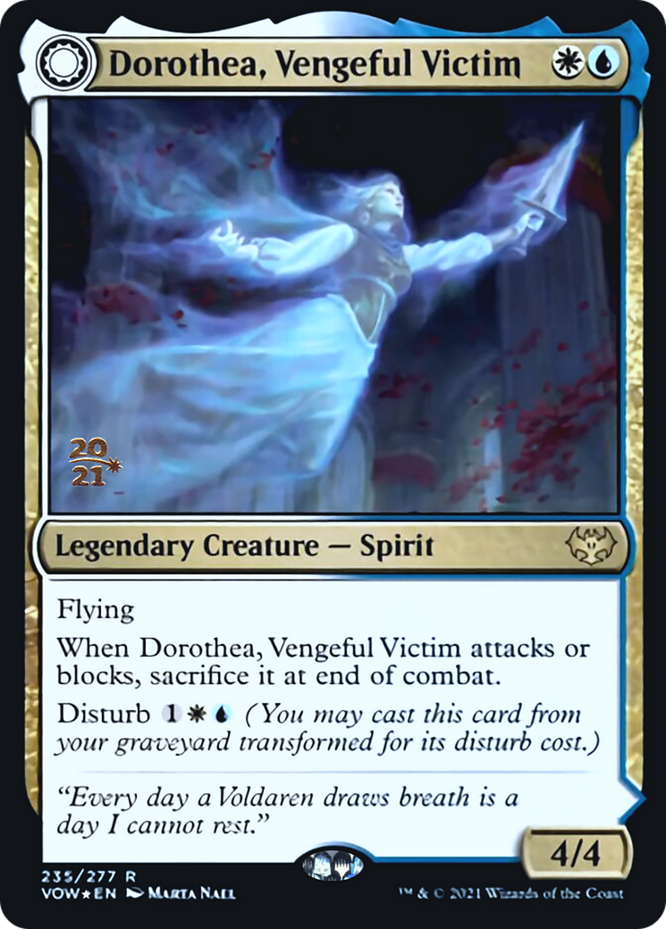 Dorothea, Vengeful Victim // Dorothea's Retribution Card Image