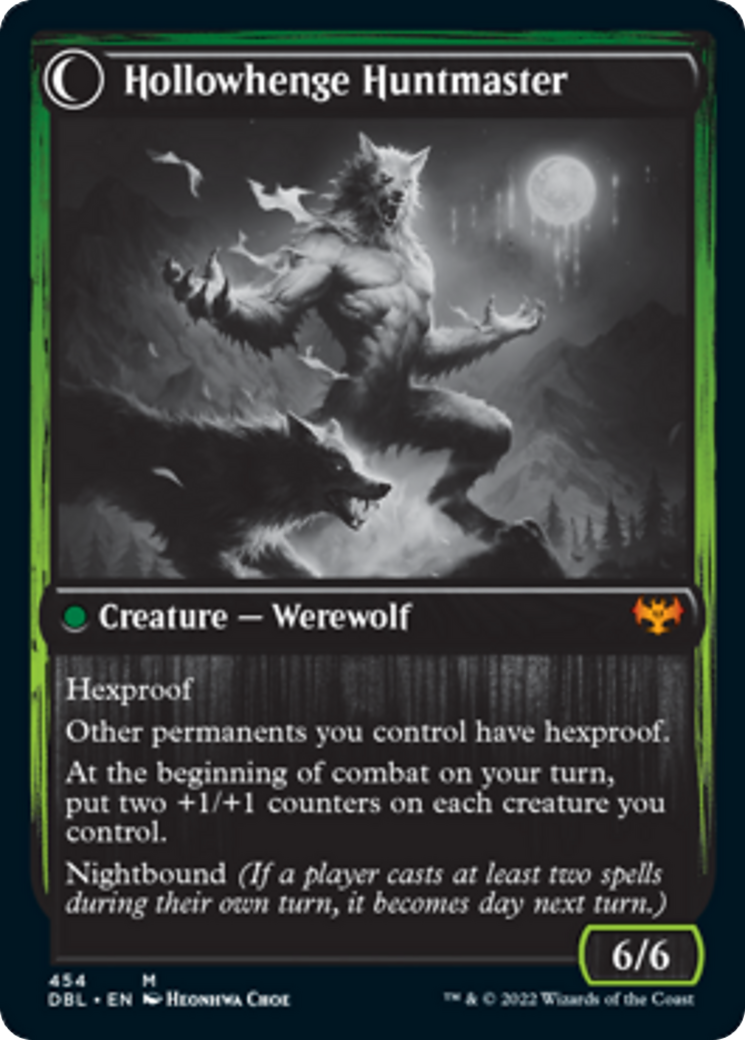 Avabruck Caretaker // Hollowhenge Huntmaster Card Image