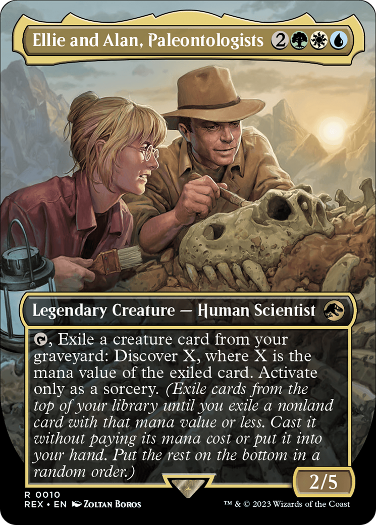 Ellie and Alan, Paleontologists Card Image