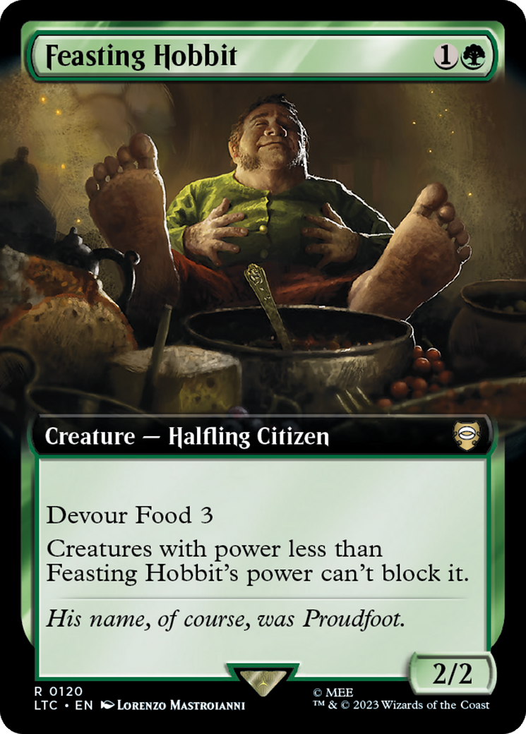 Feasting Hobbit Card Image