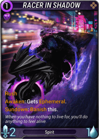 Racer in Shadow Card Image