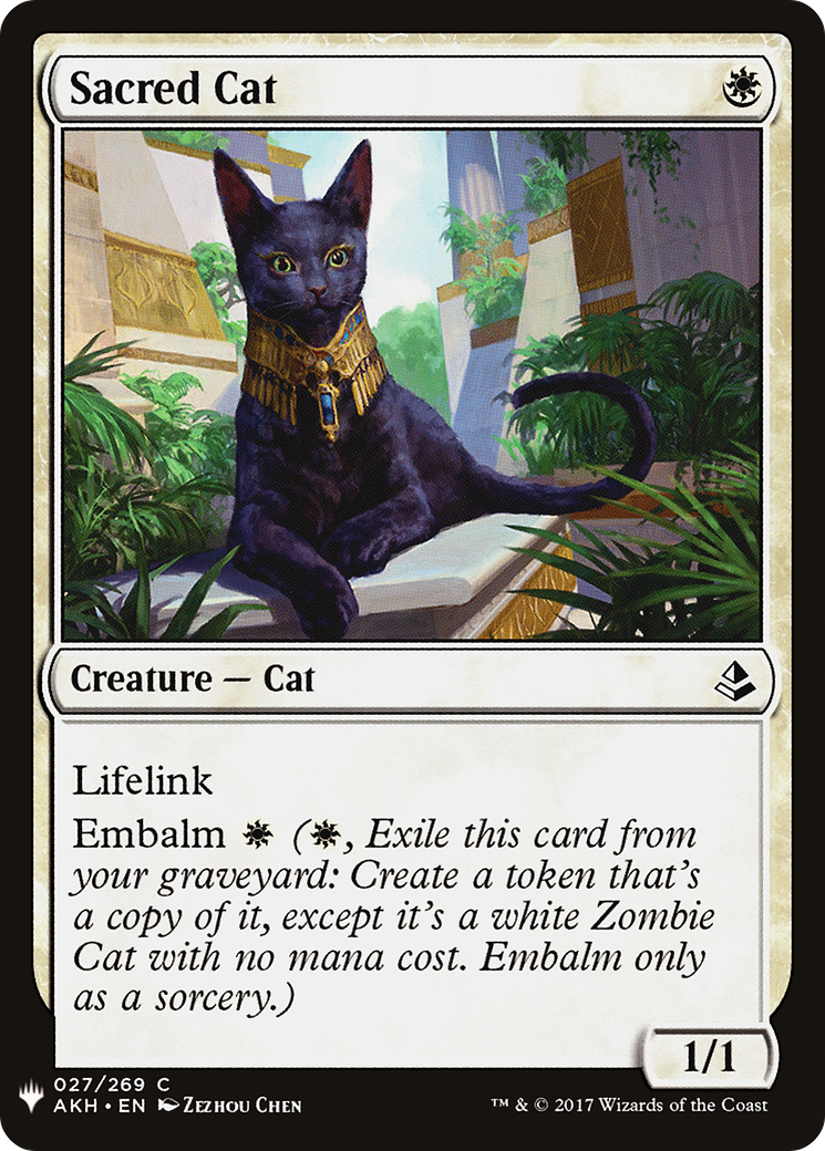 Sacred Cat Card Image