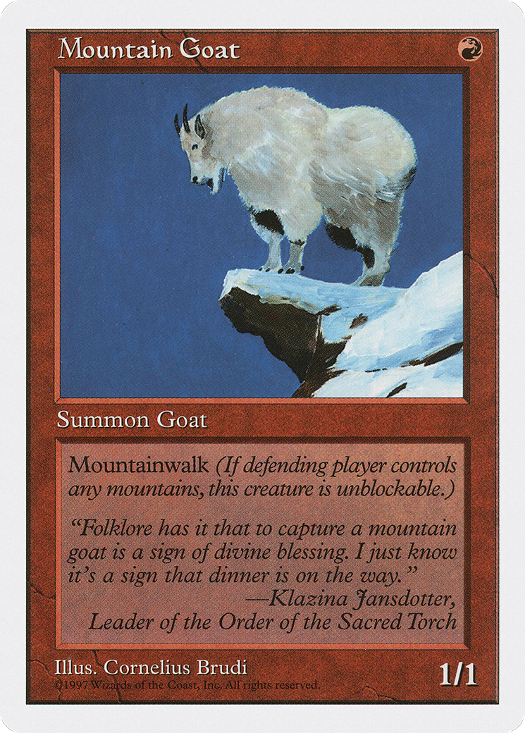 Mountain Goat Card Image