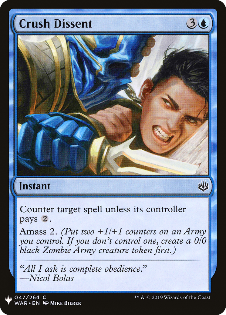 Crush Dissent Card Image