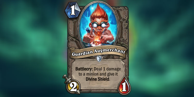 Guardian Augmerchant is a new Card Revealed for Hearthstone's Ashes of Outland Expansion