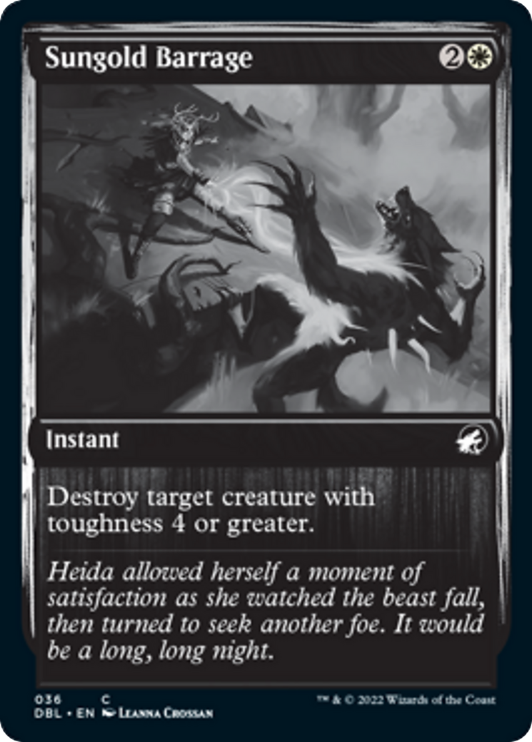 Sungold Barrage Card Image