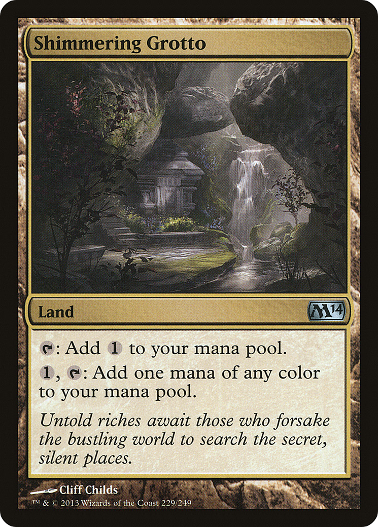 Shimmering Grotto Card Image