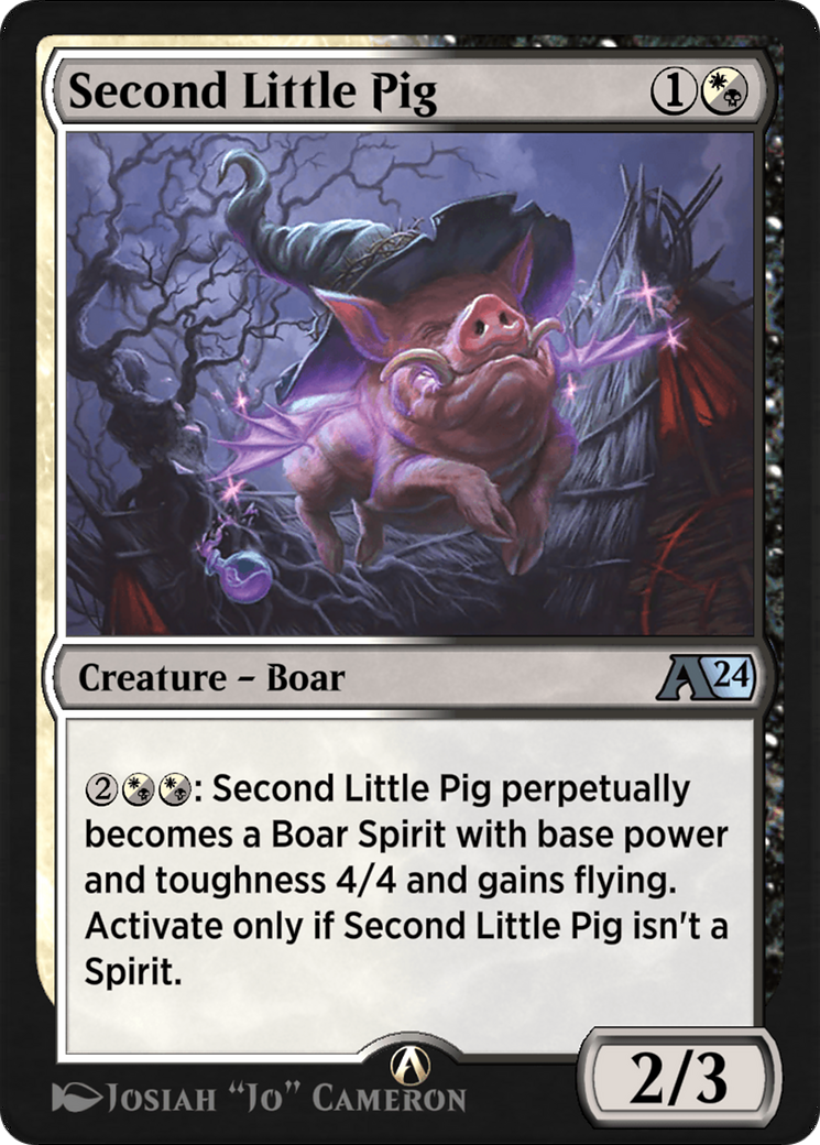 Second Little Pig Card Image