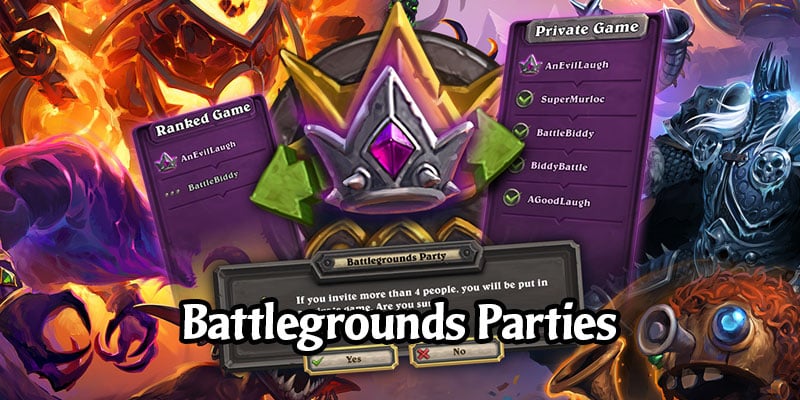 Battlegrounds Parties Coming Next Week - Queue With More Than 1 Friend! Create a Private Lobby