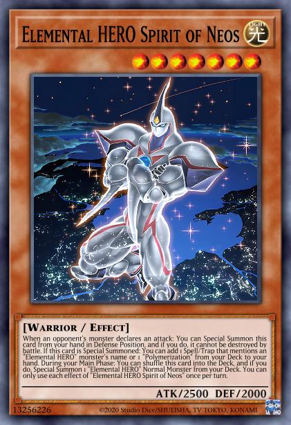 Elemental HERO Spirit of Neos Yu-Gi-Oh Card, Art 2