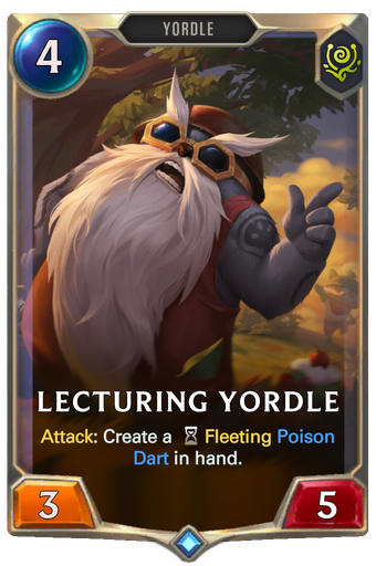 Lecturing Yordle Card Image