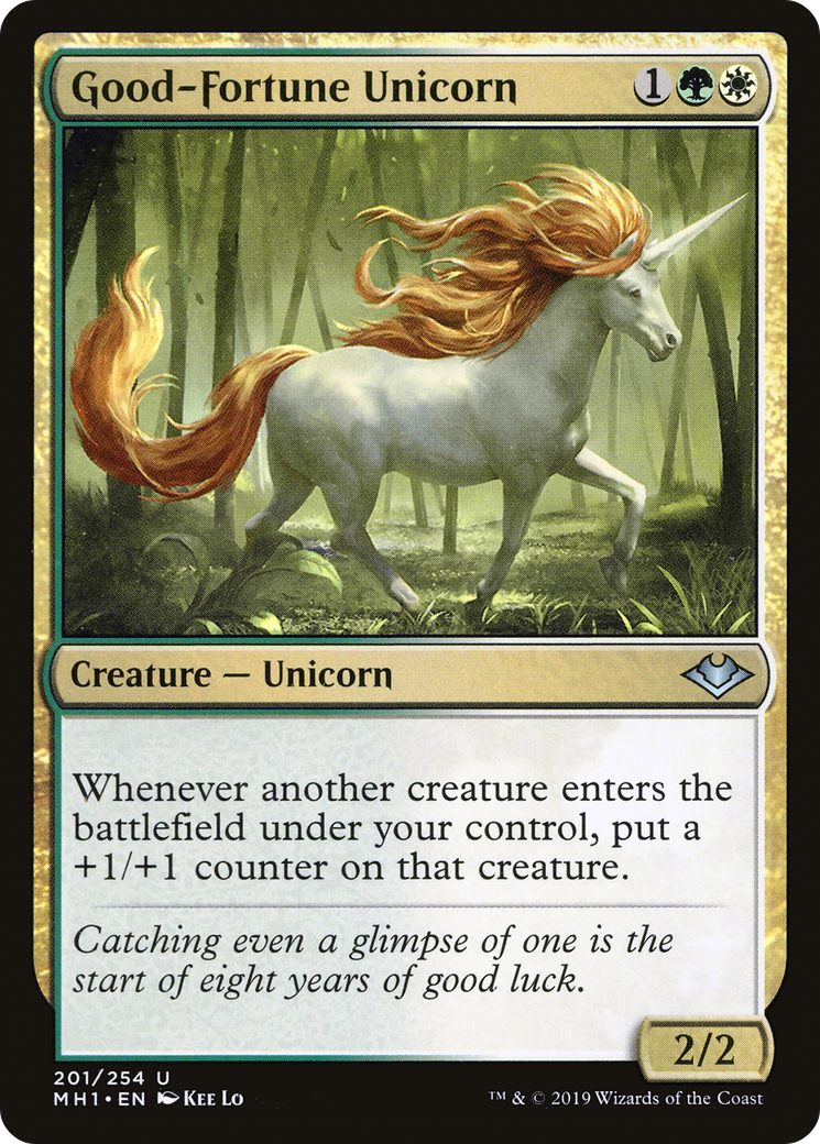 Good-Fortune Unicorn Card Image