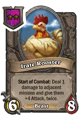 Irate Rooster Card Image