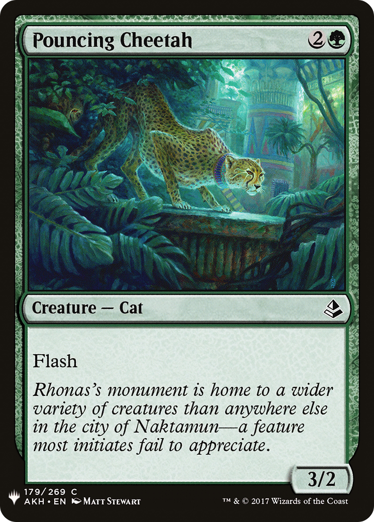 Pouncing Cheetah Card Image