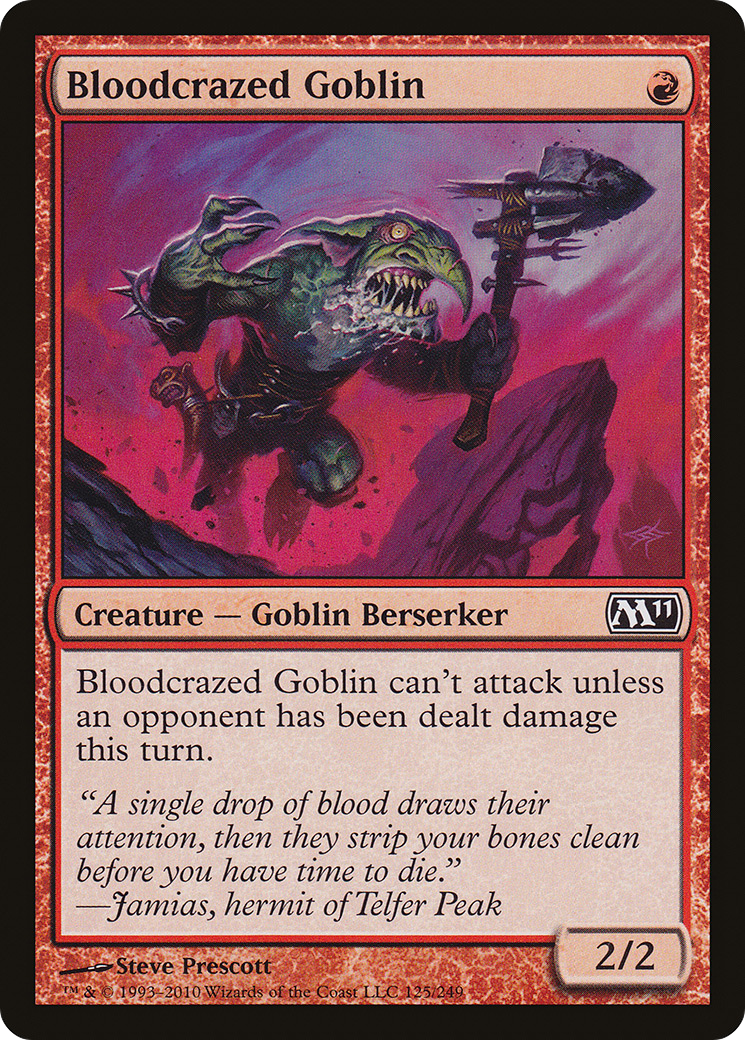Bloodcrazed Goblin Card Image